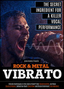 Rock & Metal Vocal Vibrato by Jaime Vendera (MP3)